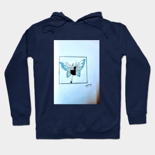 A girl with butterfly wings Hoodie